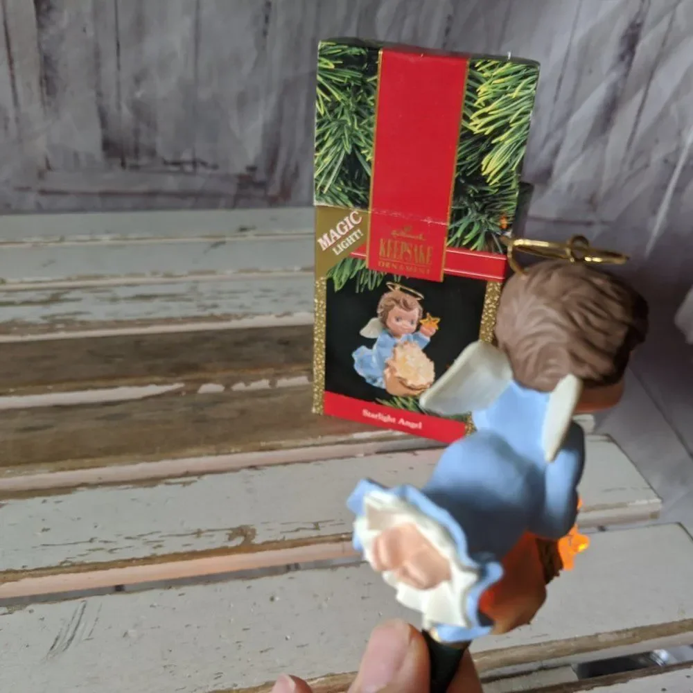 Hallmark 1990‎ STARLIGHT ANGEL Hang the Stars Magic